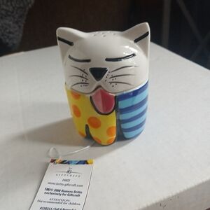 Britto Cat Ceramic Salt And Pepper Shaker